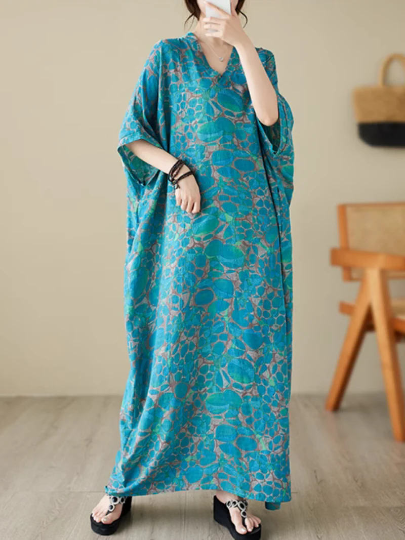 Beach Cover-Up Comfortable Kaftan Dress - Image 2