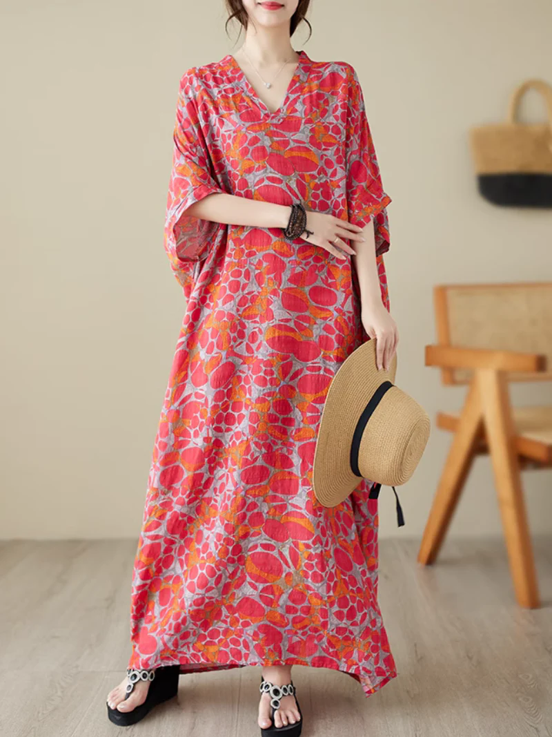Beach Cover-Up Comfortable Kaftan Dress - Image 4