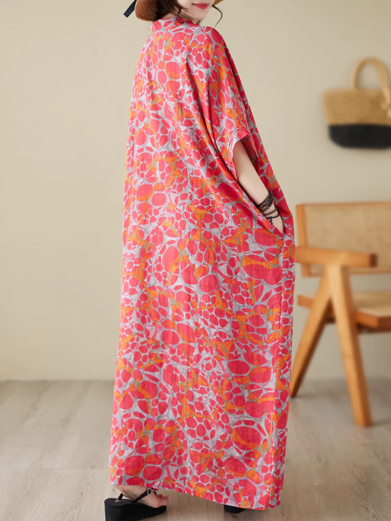 Beach Cover-Up Comfortable Kaftan Dress - Image 5