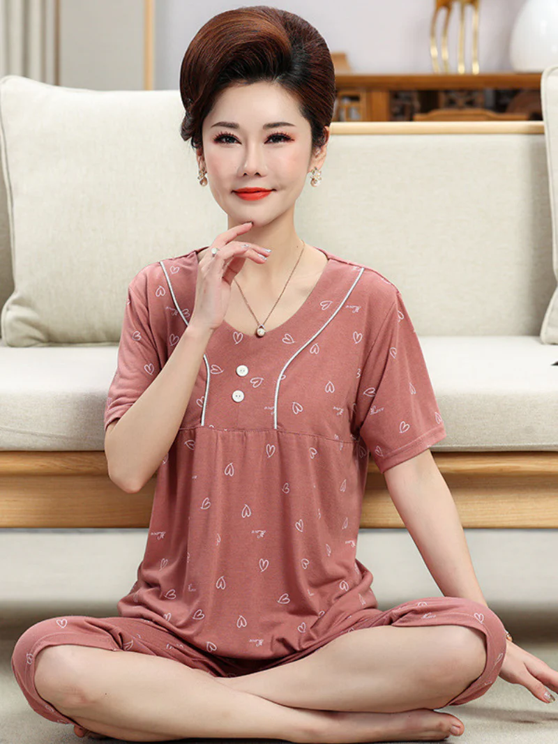 Beach party Summer Sleepwear Short Pajamas Suit - Image 11