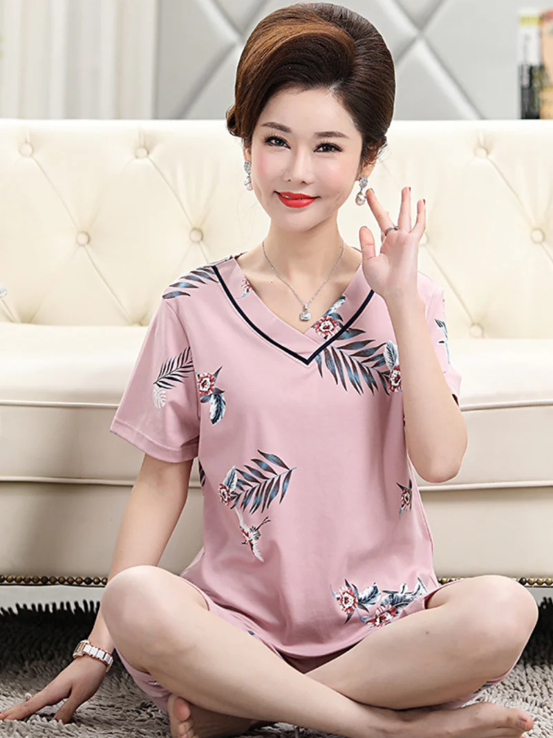 Beach party Summer Sleepwear Short Pajamas Suit - Image 13