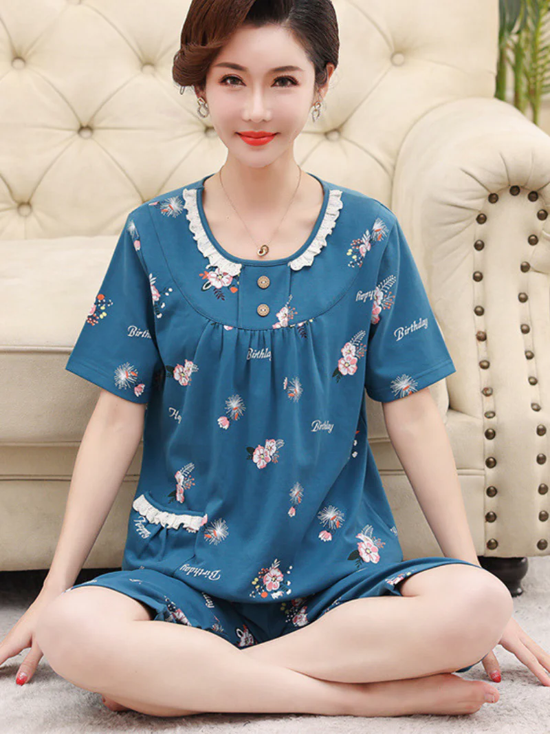 Beach party Summer Sleepwear Short Pajamas Suit - Image 15