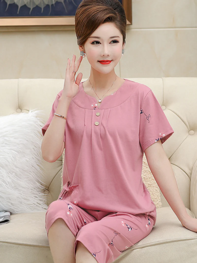 Beach party Summer Sleepwear Short Pajamas Suit - Image 22