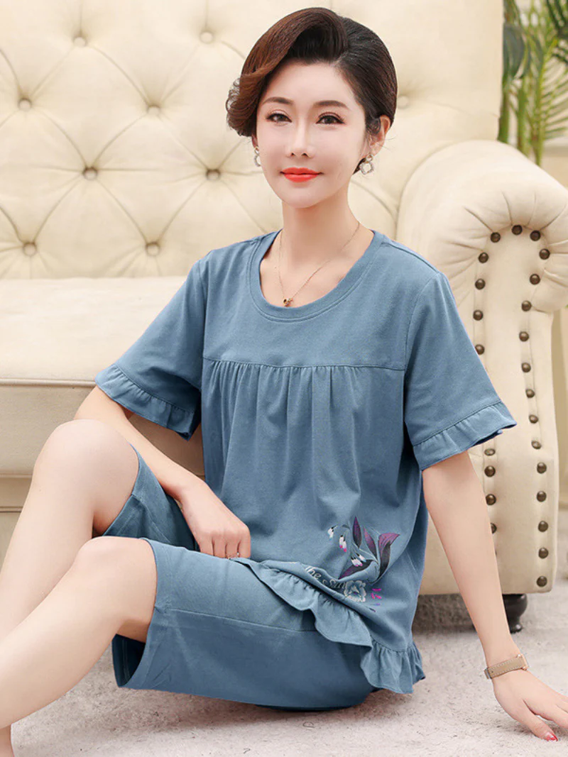 Beach party Summer Sleepwear Short Pajamas Suit - Image 4