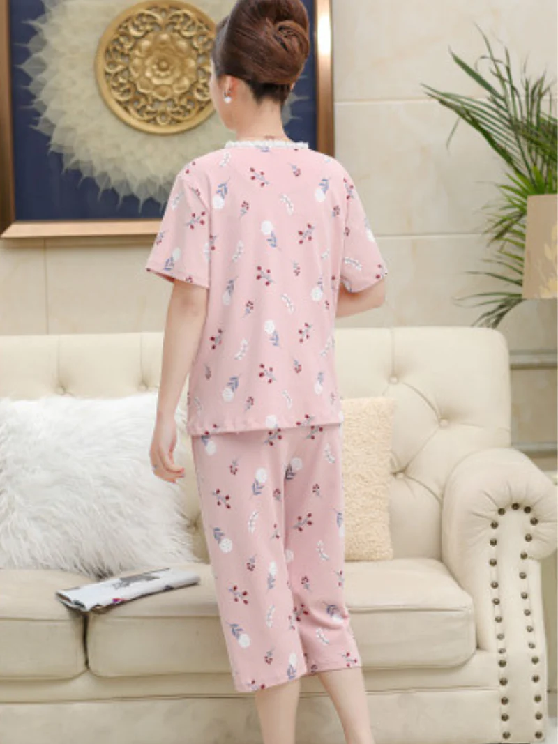 Beach party Summer Sleepwear Short Pajamas Suit - Image 7