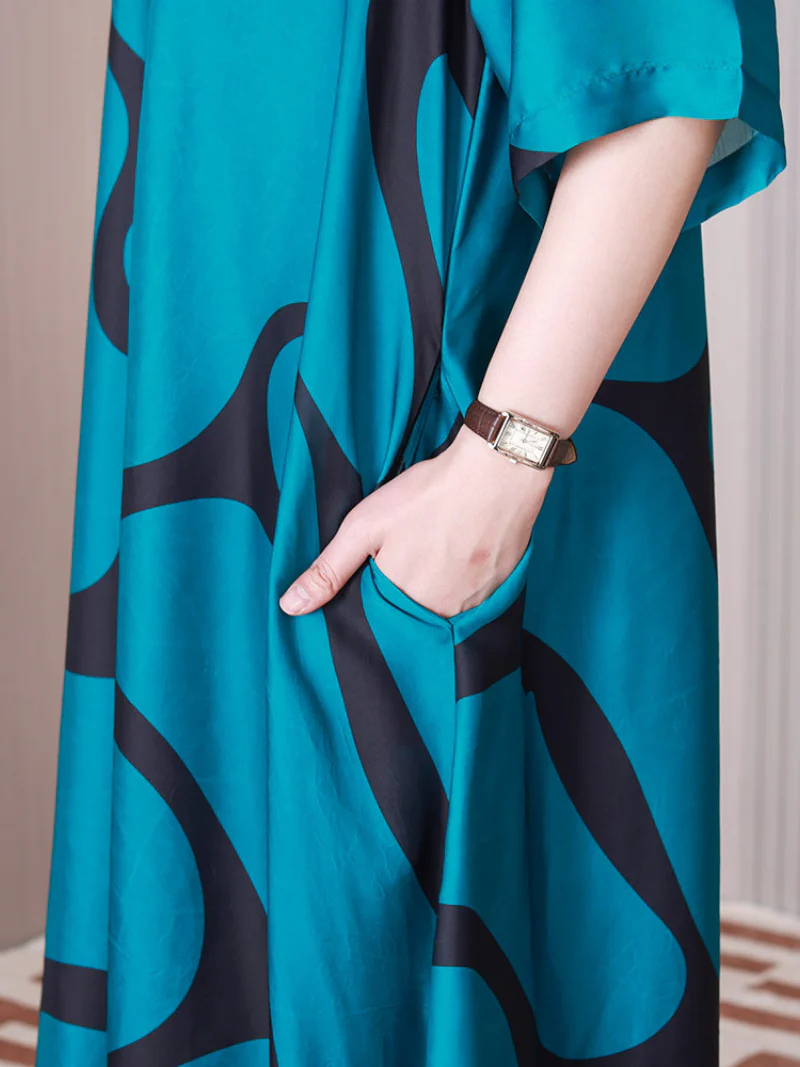 Beautiful life Round Neck A-line Dress - Image 3