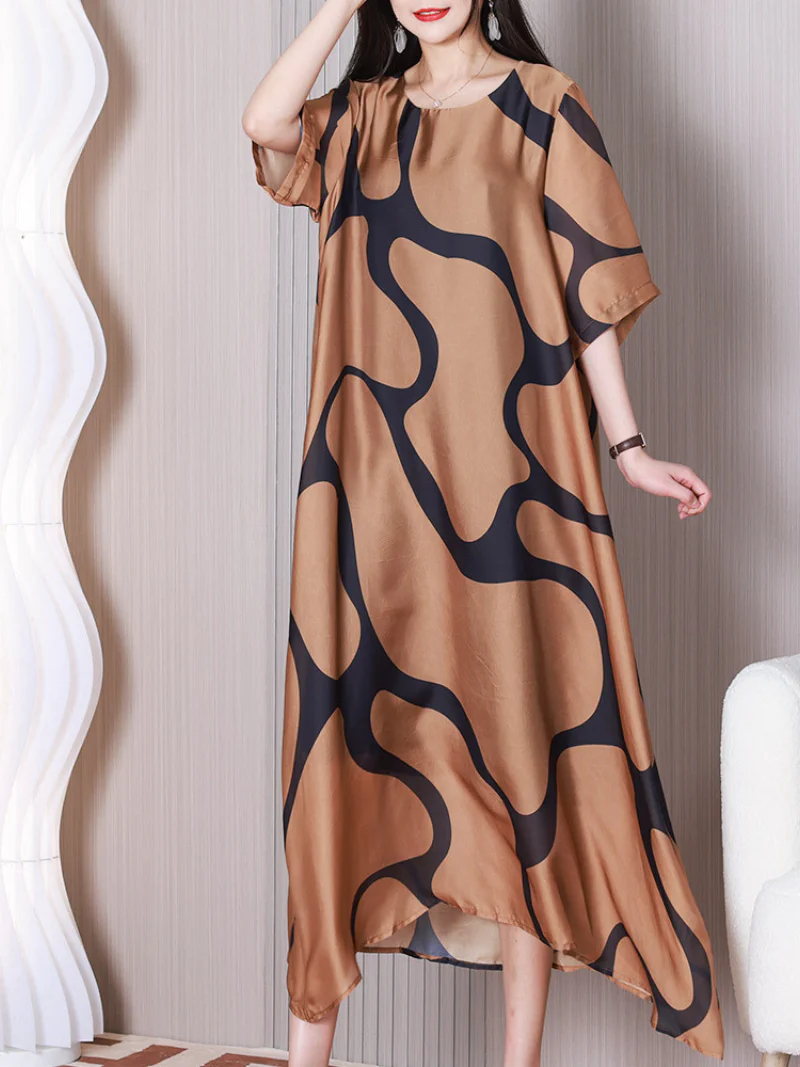 Beautiful life Round Neck A-line Dress - Image 7