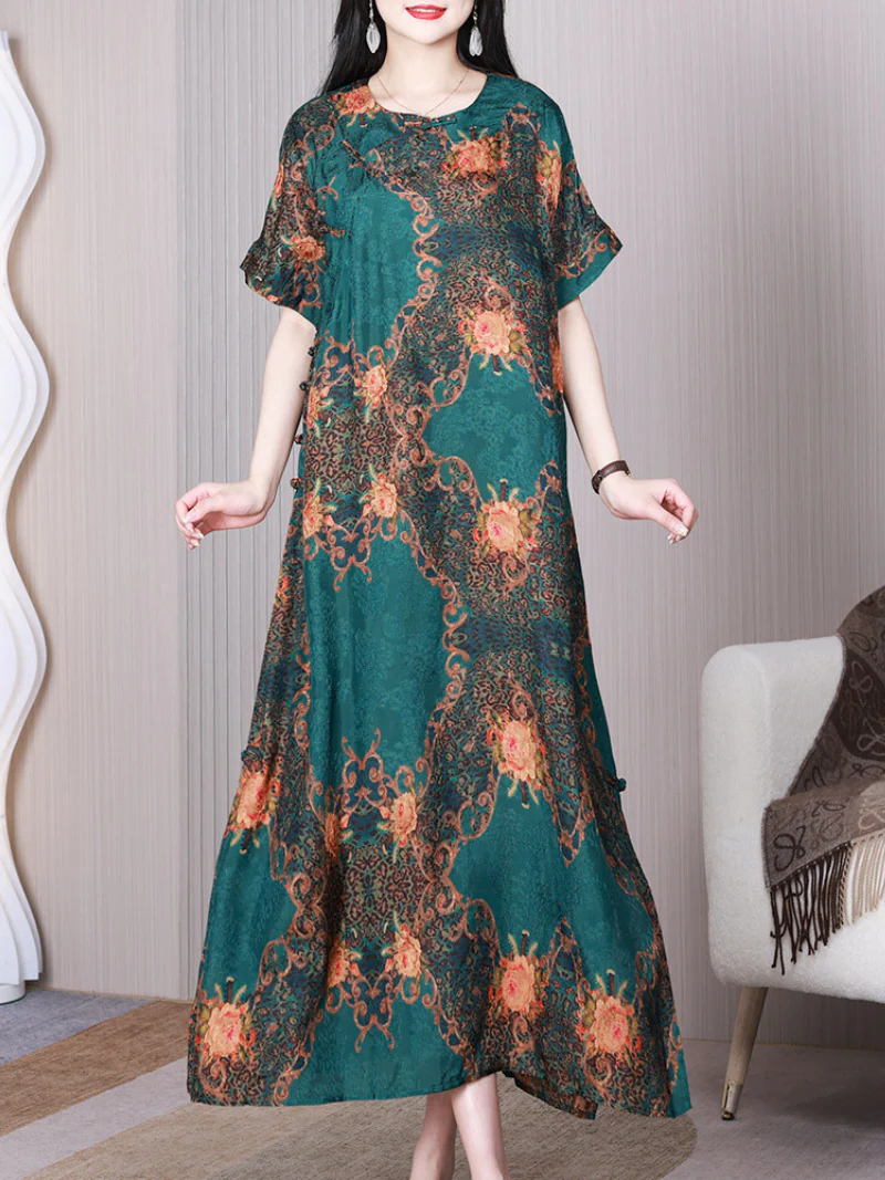 Beautiful Life Round Neck Short Sleeves A-line Dress - Image 4