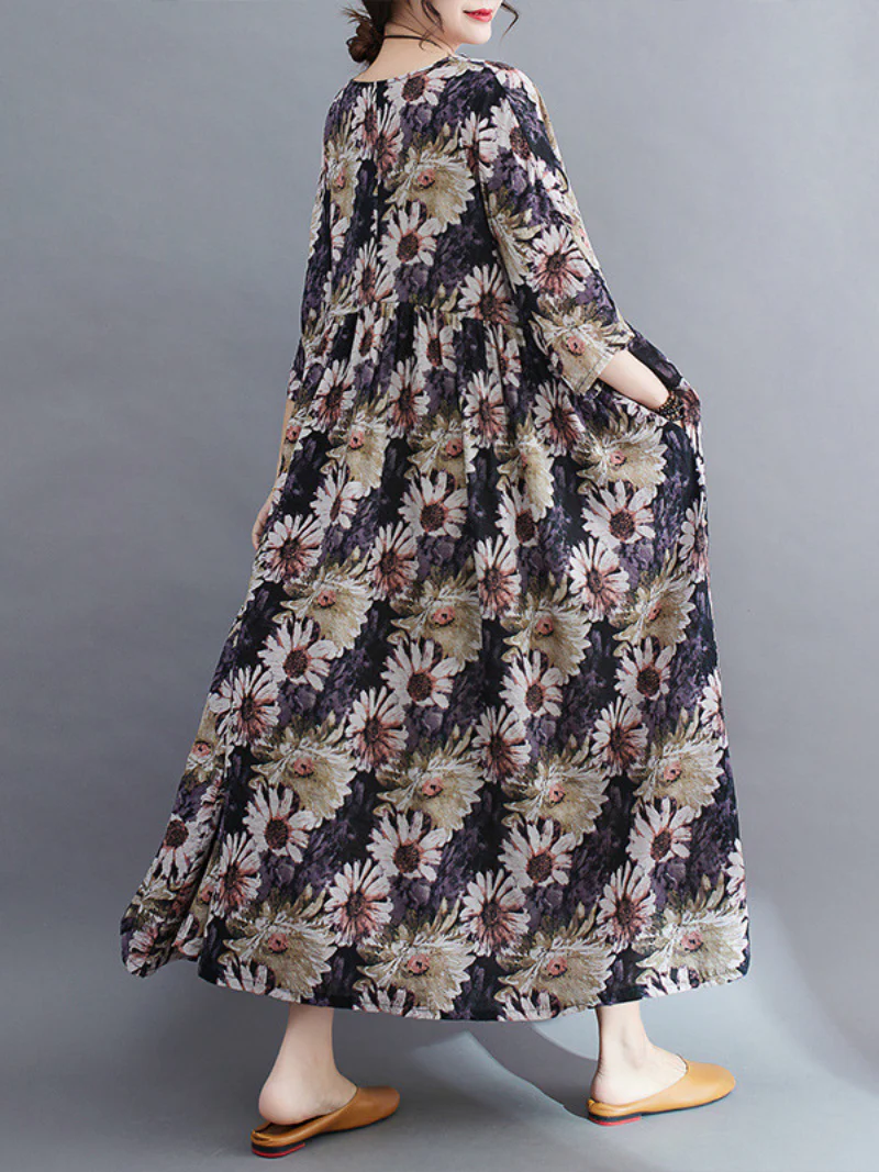 Beauty Queen Round Neck Smock Dress - Image 5