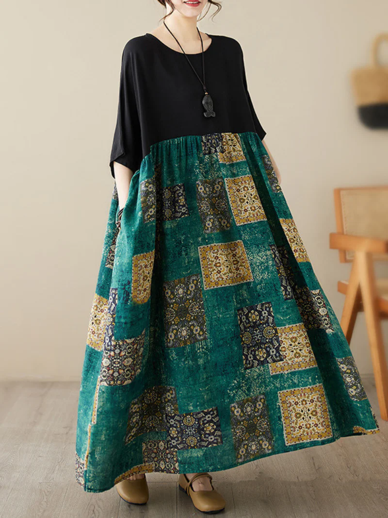 Beyond Imagination Cotton Loose Floral Smock Dress - Image 2