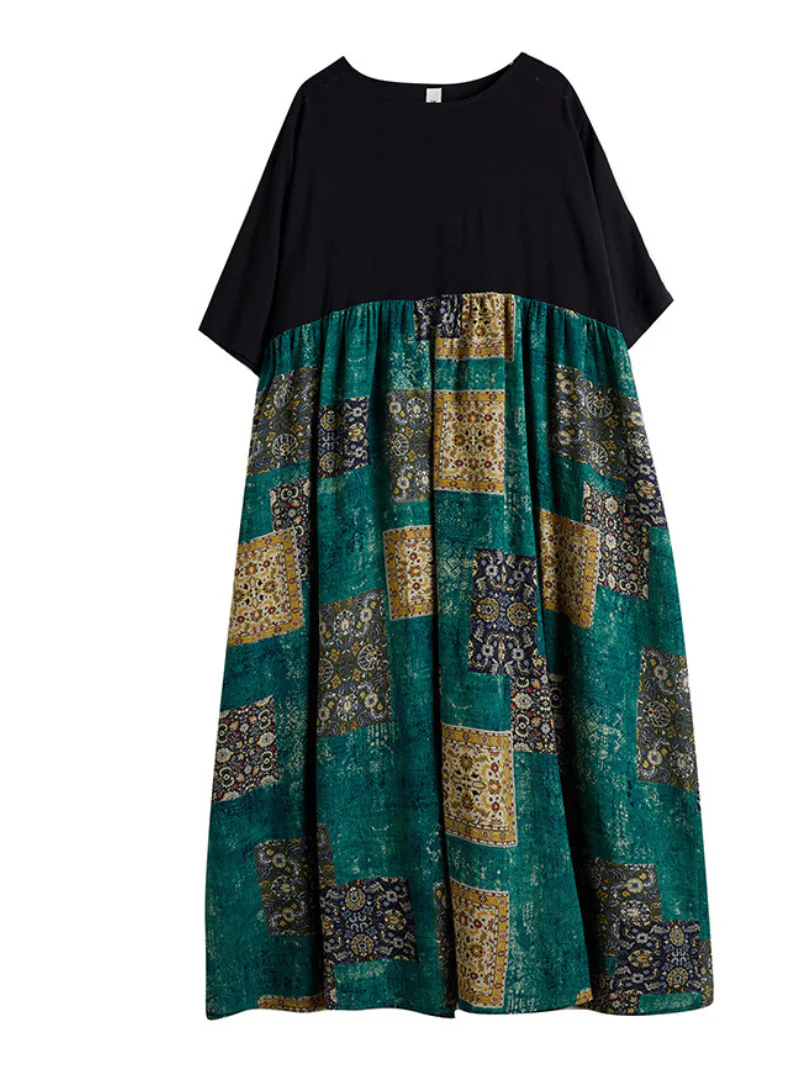 Beyond Imagination Cotton Loose Floral Smock Dress - Image 4