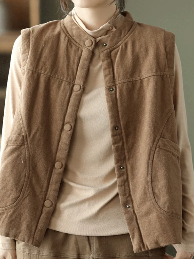Big Sky Warm Vest Women Waistcoat Jacket Coat - Image 5