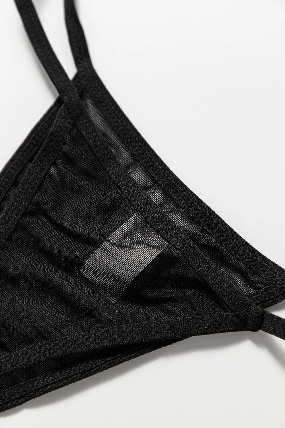 Black Lace Cage Garter Belt - Image 14