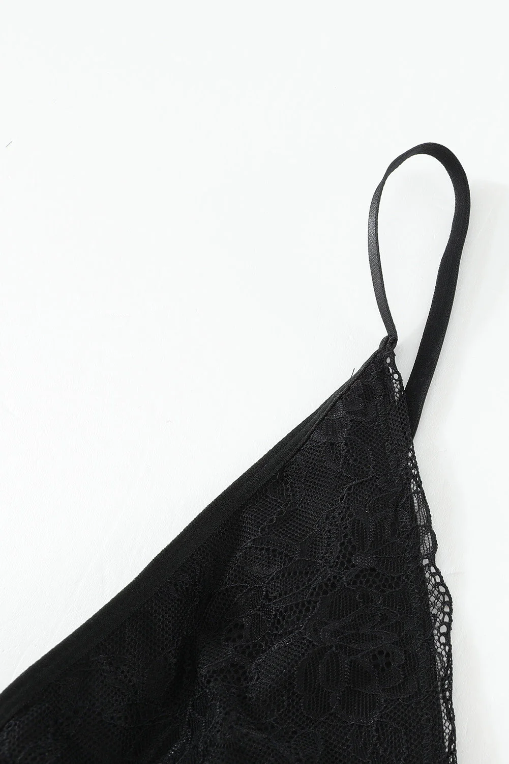 Black Lace Cups Tulle Babydoll Set - Image 22