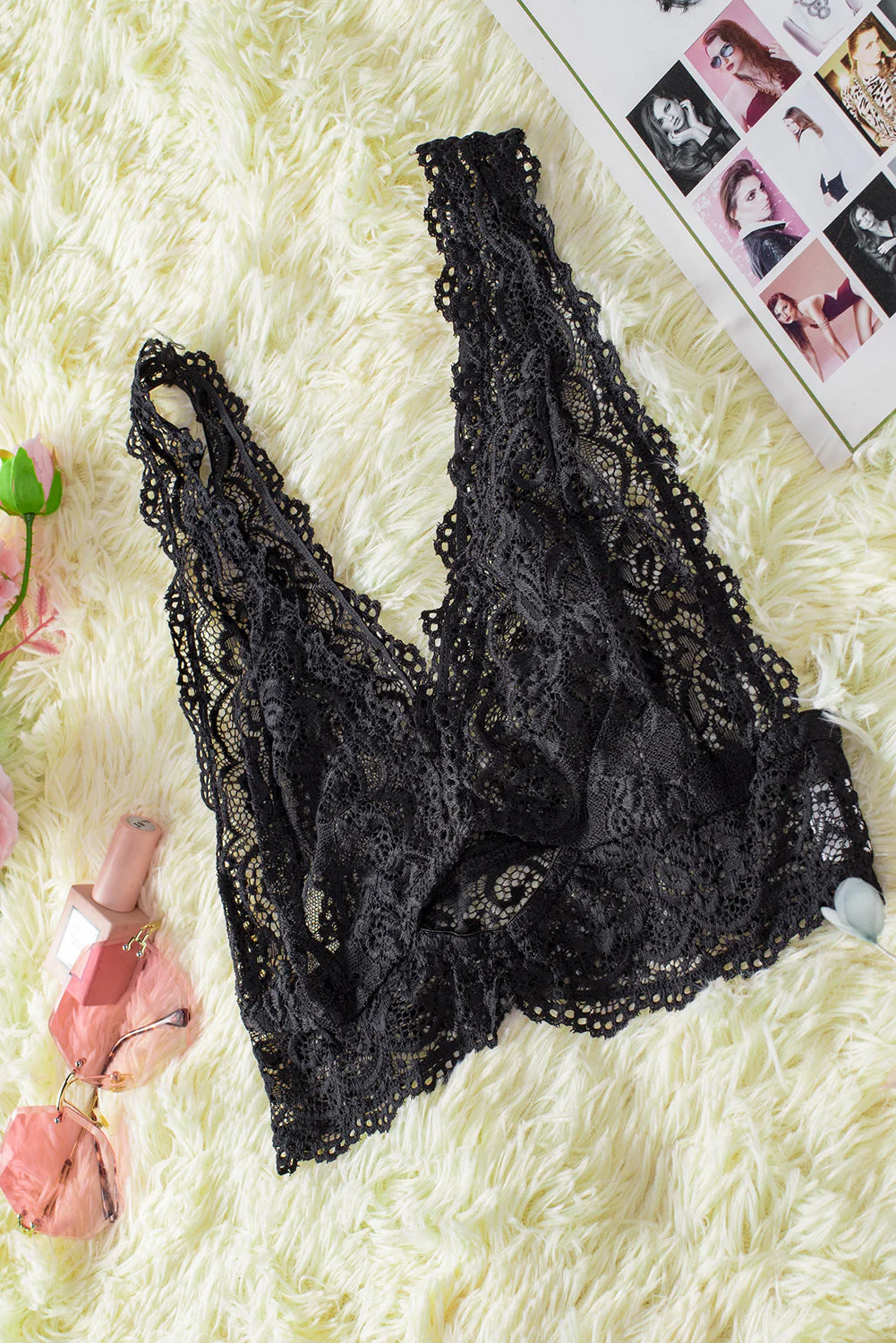 Black Perspective Lace Bra - Image 26