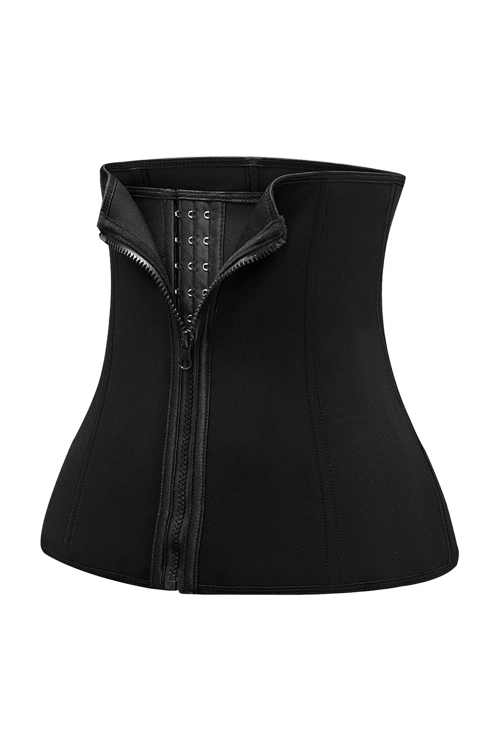 Black Zipper Body Shaper Slimming Waist Trainer - Image 10