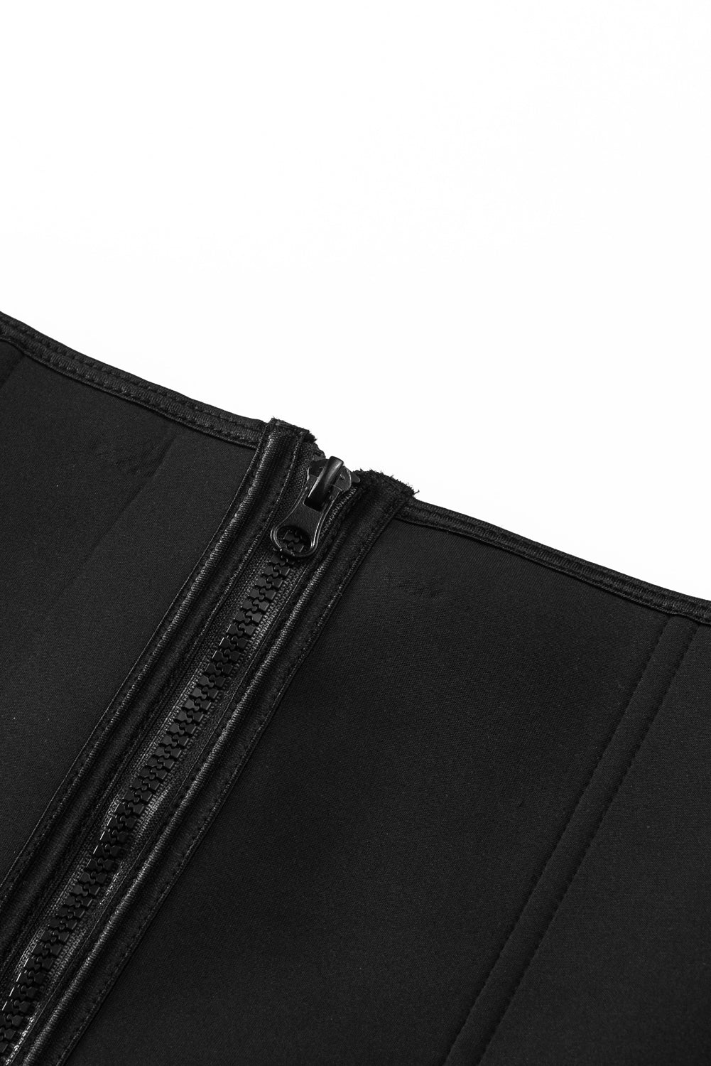 Black Zipper Body Shaper Slimming Waist Trainer - Image 11