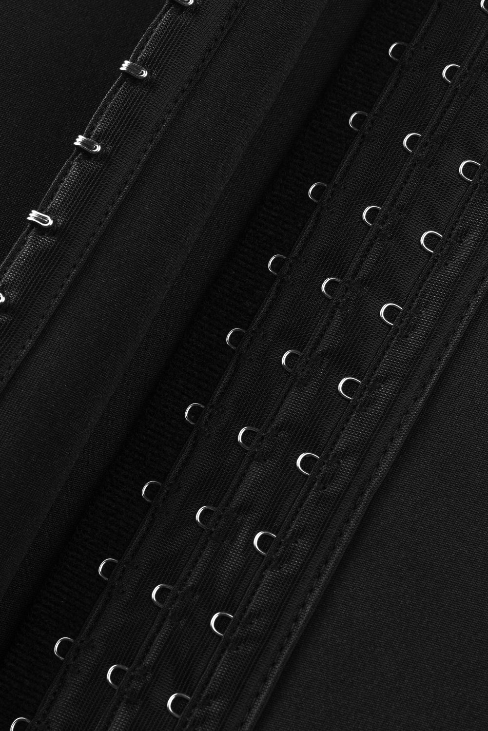 Black Zipper Body Shaper Slimming Waist Trainer - Image 18
