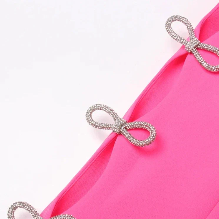Blazer Dress with CUT Out SleeveS - Fuchsia - Image 6
