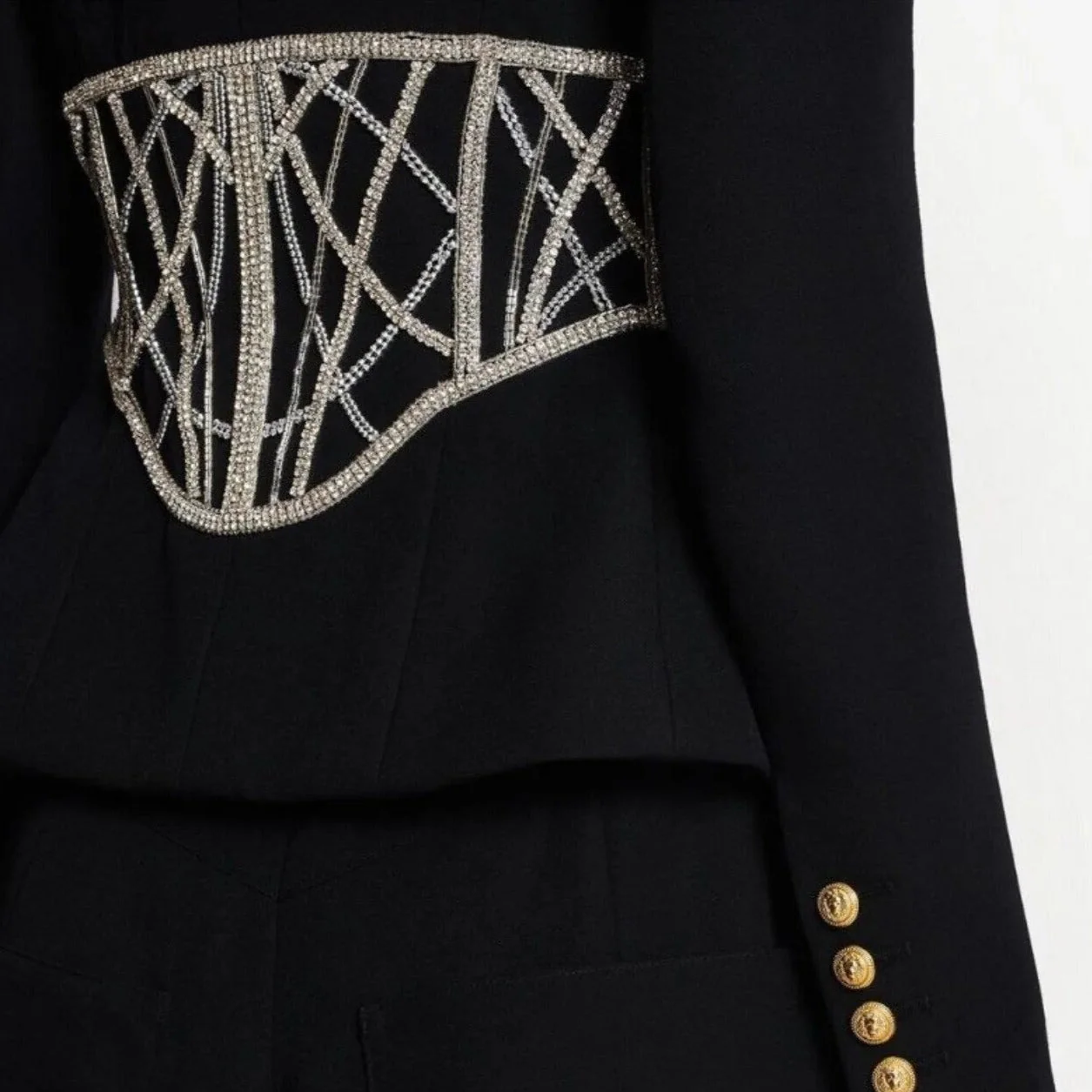 MARYL Black BLaceR with Crystal Waist - Image 6