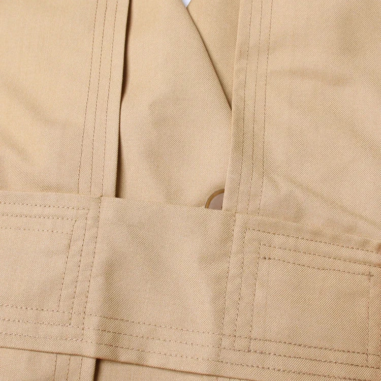 Blazer with BELT and Back CUT - Mustard - Image 7
