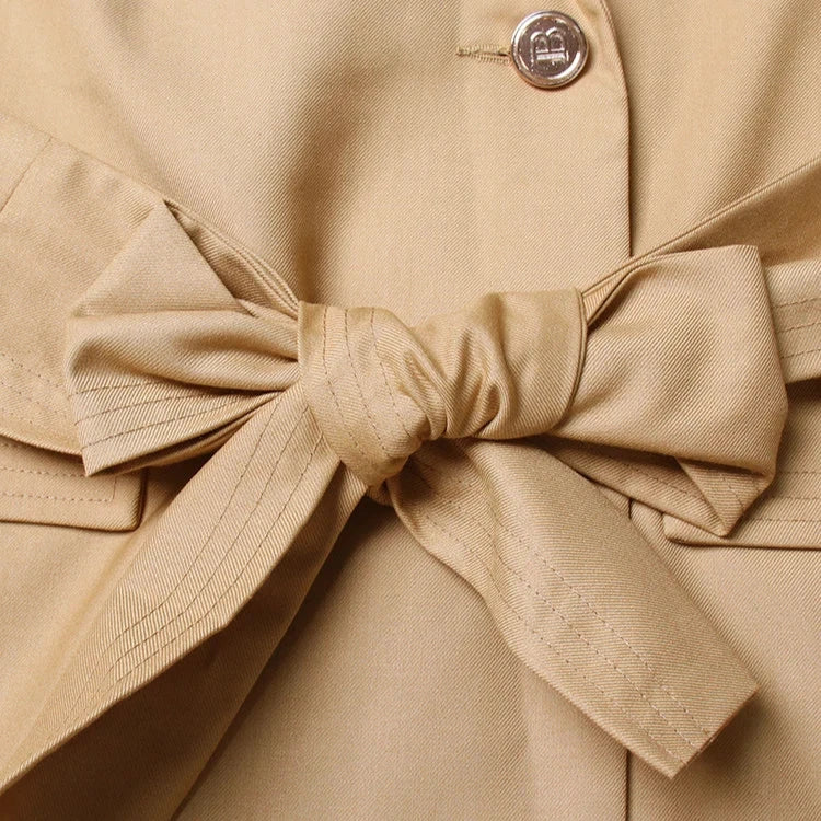 Blazer with BELT and Back CUT - Mustard - Image 8
