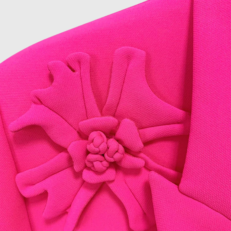 FUCHSIA Blazer with Flowers - Image 3