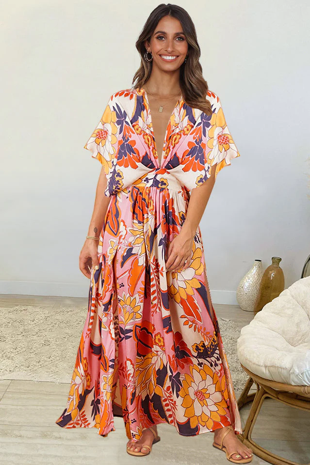Bohemian Floral Dress - Image 2