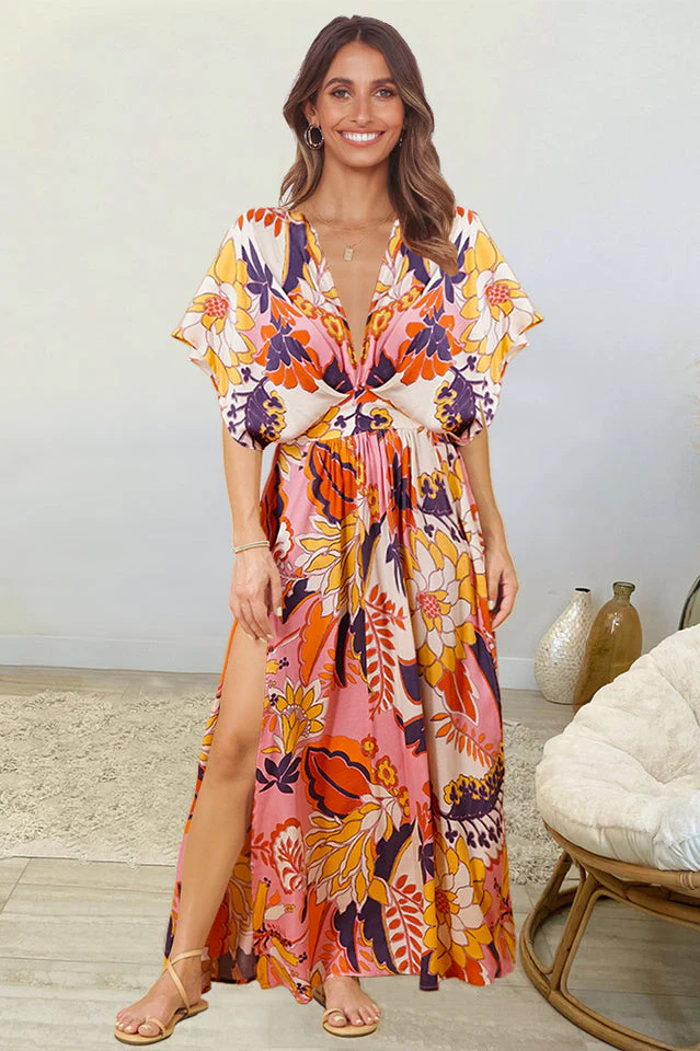 Bohemian Floral Dress - Image 3