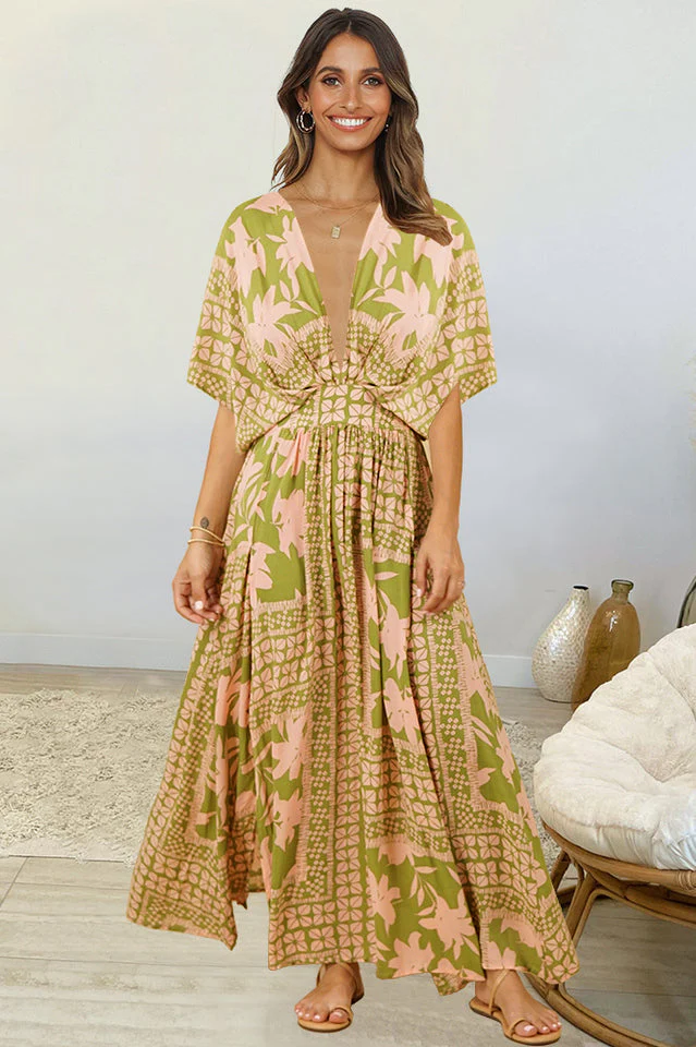 Bohemian Floral Dress - Image 5