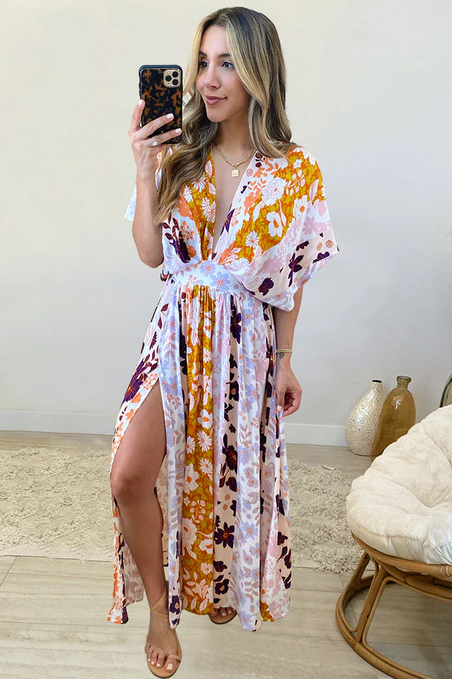 Bohemian Floral Dress - Image 9