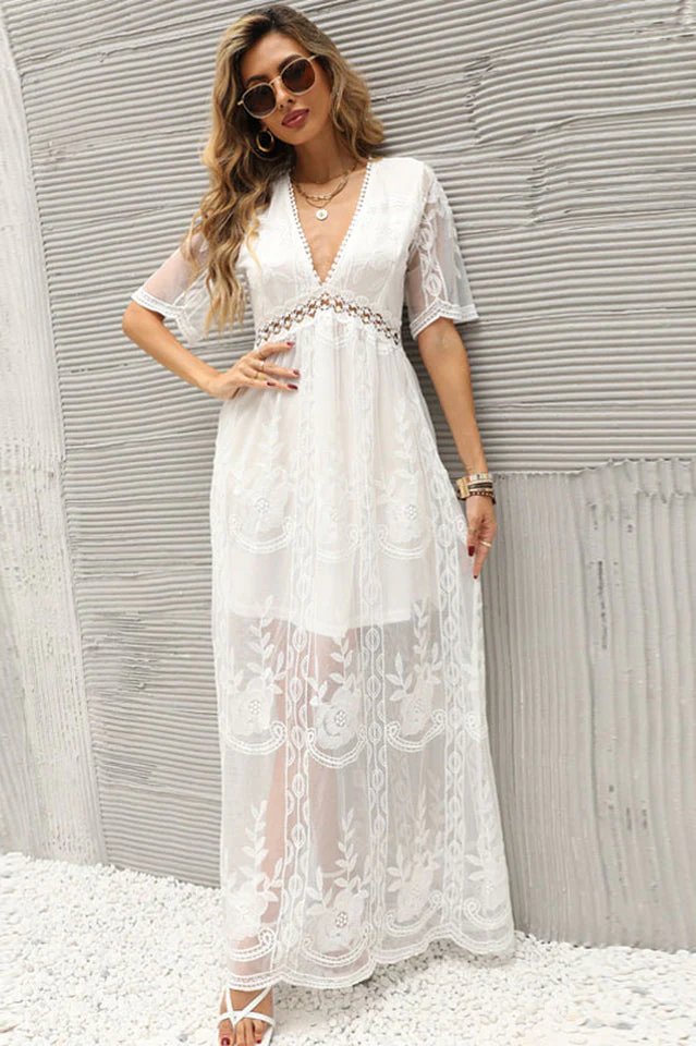 Boho Beach Cover Up Dress - Image 2