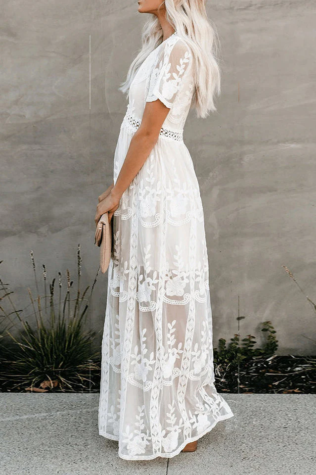 Boho Beach Cover Up Dress - Image 5