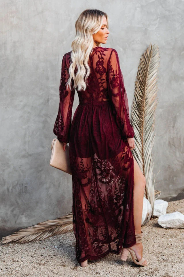 Boho Lace Maxi Dress - Image 12