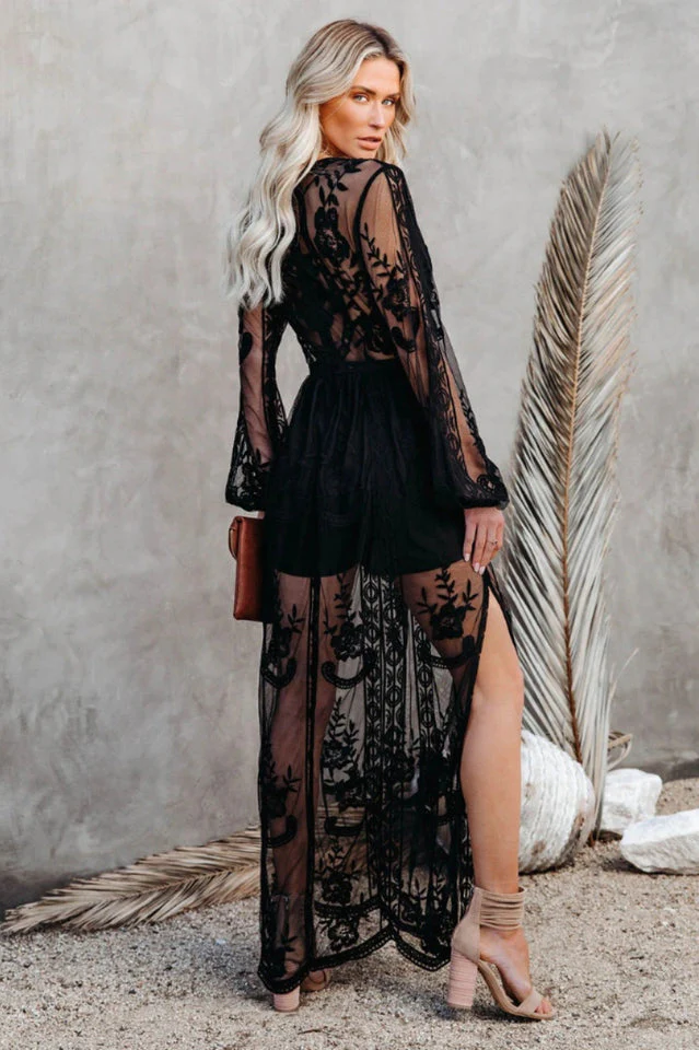 Boho Lace Maxi Dress - Image 18