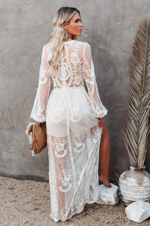 Boho Lace Maxi Dress - Image 2