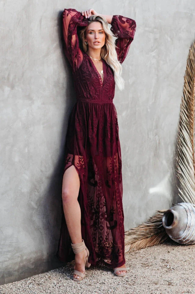 Boho Lace Maxi Dress - Image 8