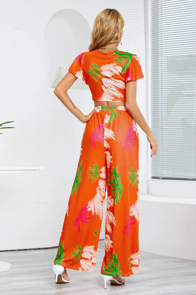Boho Loose Wide Leg Jumpsuit Set - Image 12