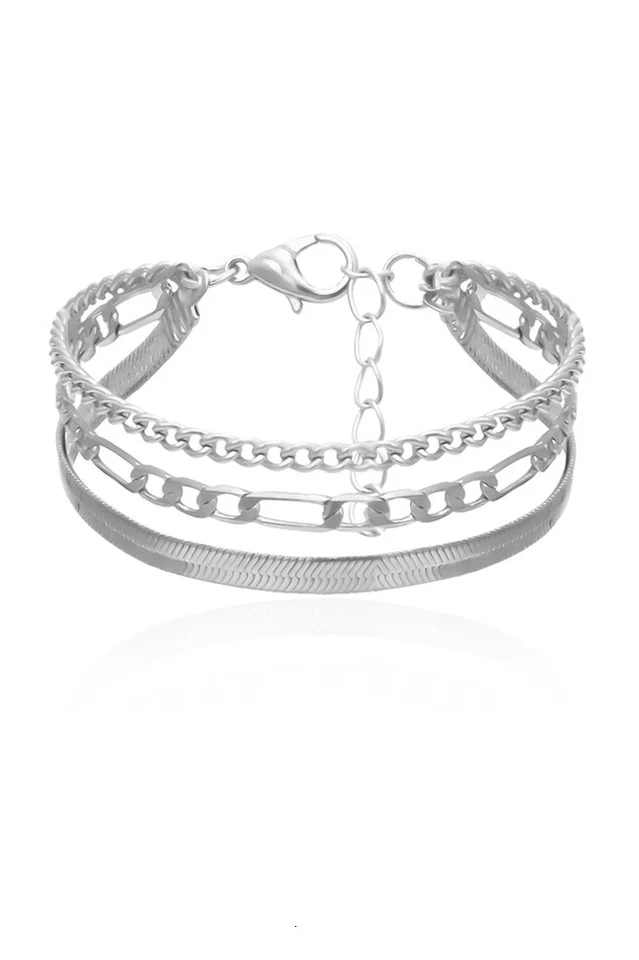 Boho Multi Layer Chain Bracelet - Image 3