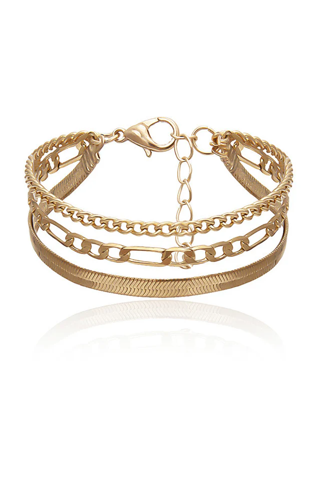 Boho Multi Layer Chain Bracelet - Image 4