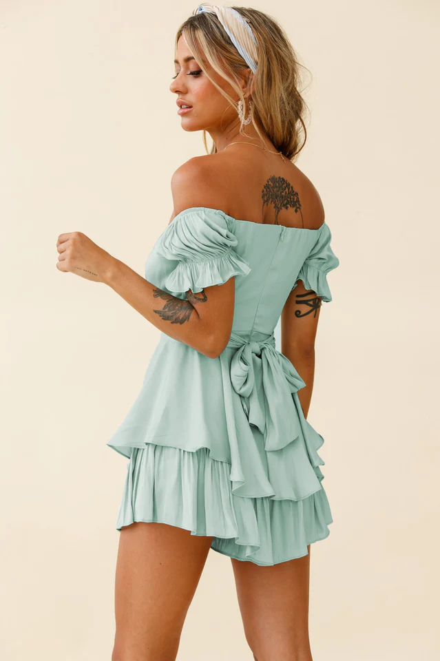 Boho Off Shoulder Romper - Image 22