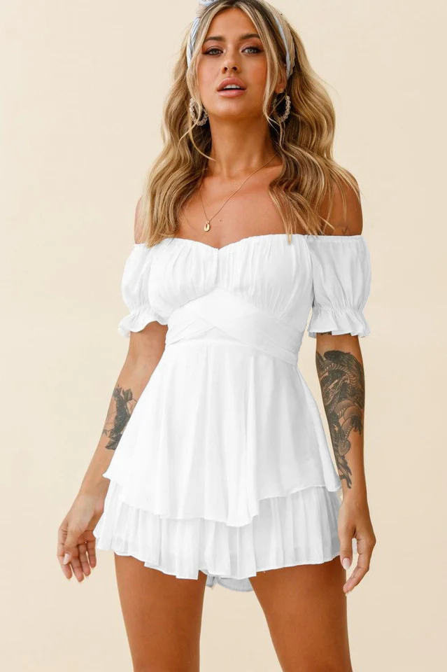 Boho Off Shoulder Romper - Image 34