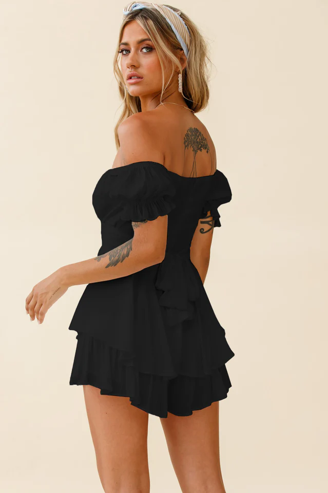 Boho Off Shoulder Romper - Image 37