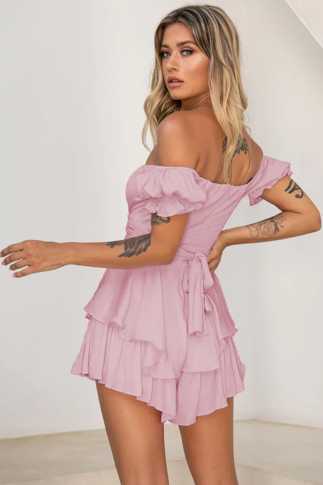 Boho Off Shoulder Romper - Image 4