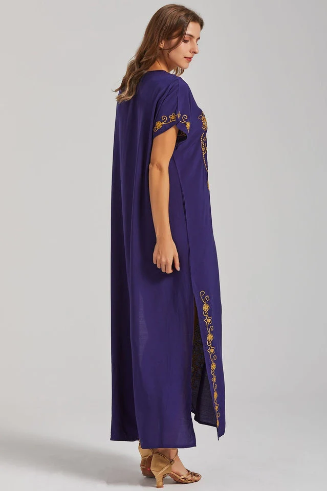 Boho Print Slit Dress - Image 14