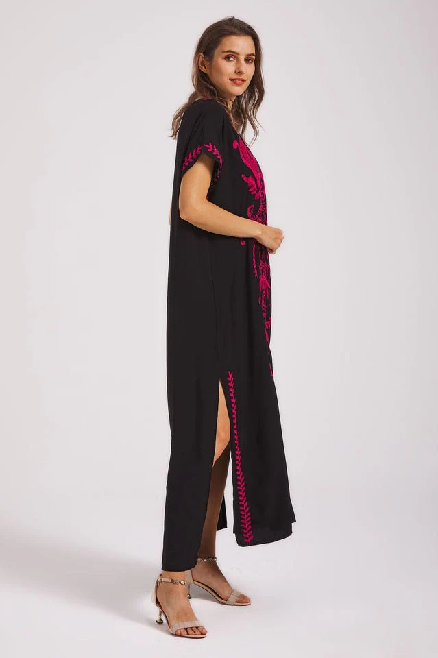 Boho Print Slit Dress - Image 26