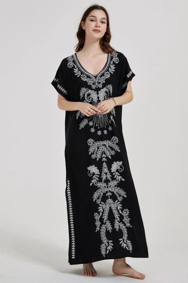 Boho Print Slit Dress - Image 31