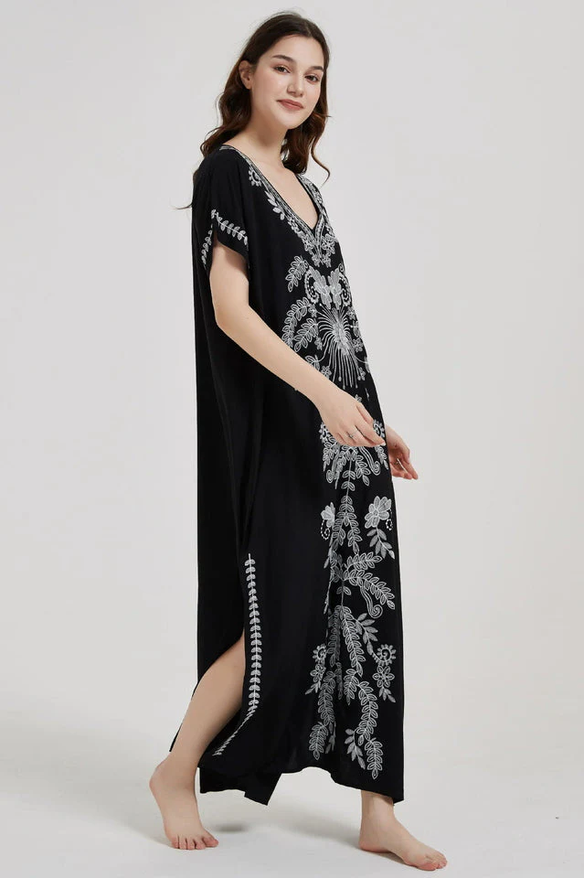 Boho Print Slit Dress - Image 32