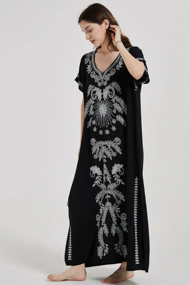 Boho Print Slit Dress - Image 33