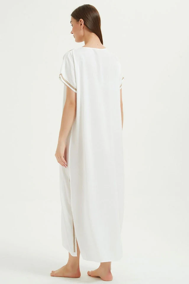 Boho Print Slit Dress - Image 42